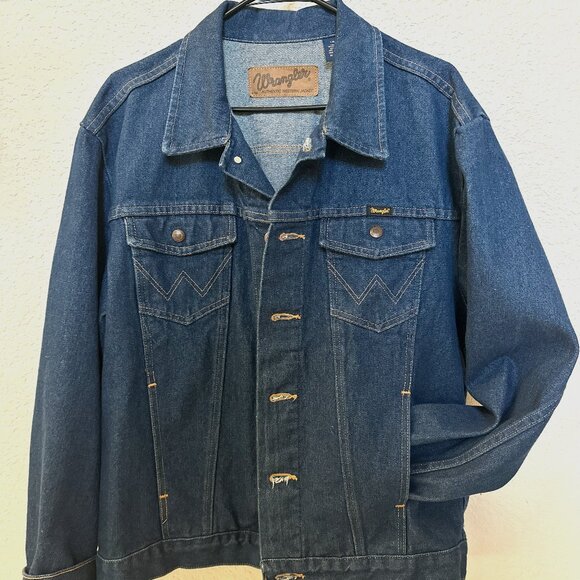 Men's Wrangler Denim Jacket - Picture 1 of 3